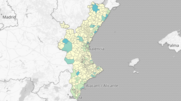 Una veintena de municipios valencianos suman casos de Covid-19 en cinco días con once brotes confirmados