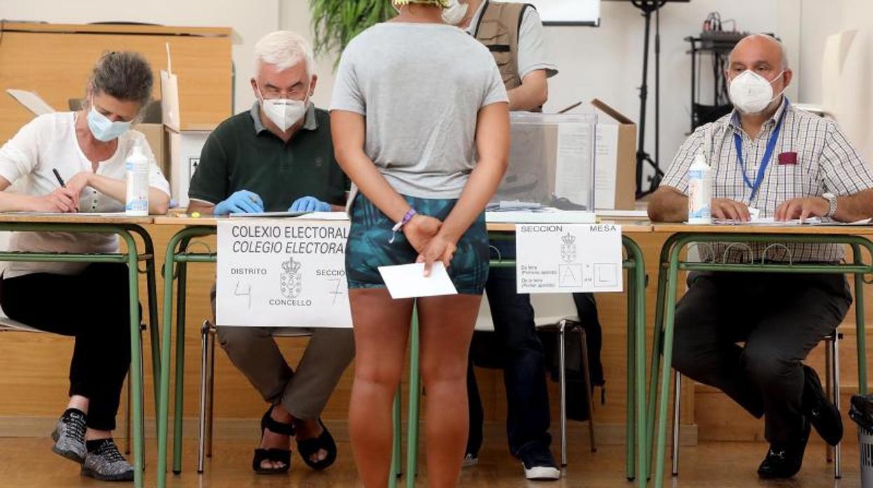 Jornada de votación en Santiago el pasado 12 de julio, en las elecciones autonómicas gallegas