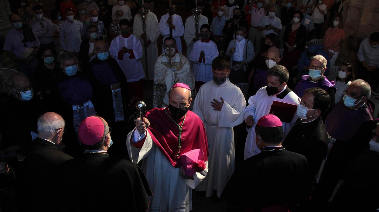 Jesús Fernández, esta mañana en Astorga