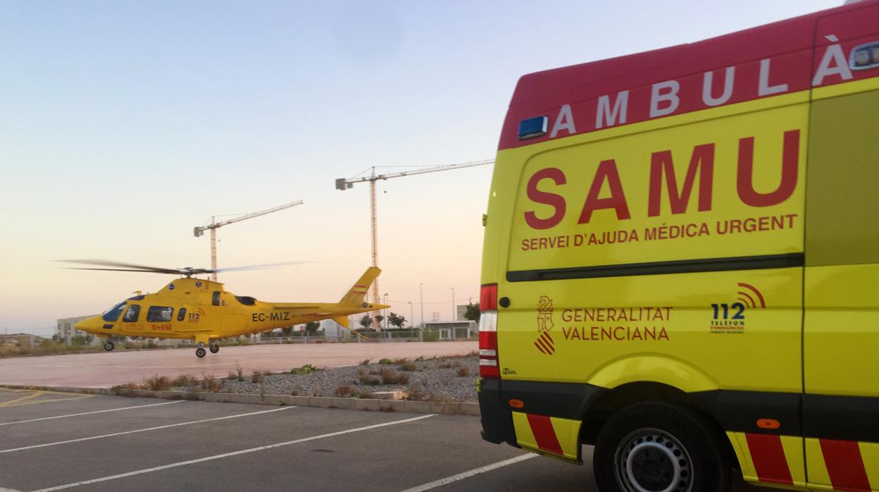 Imagen de archivo de una unidad del SAMU en la provincia de Alicante