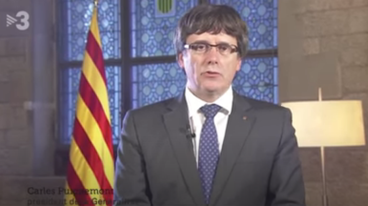 Puigdemont, en su mensaje