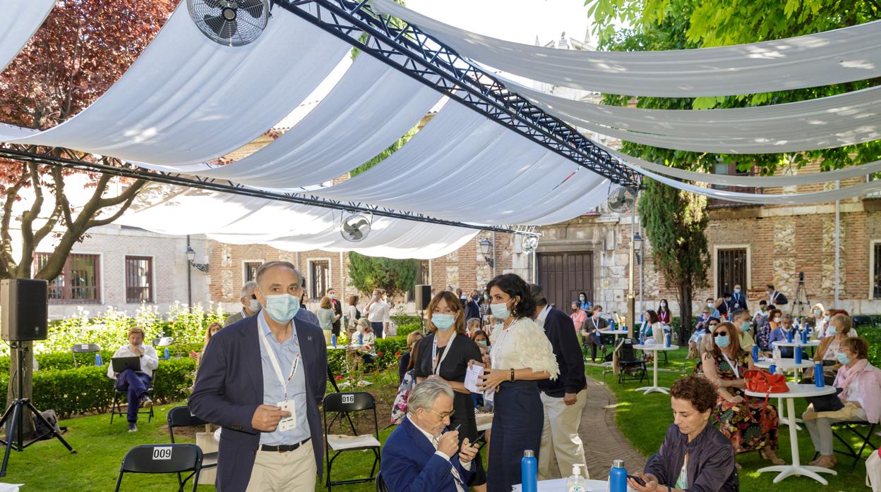 El rector de la Universidad de Valladolid, Antonio Largo, durante la inauguración de los Encuentros de verano