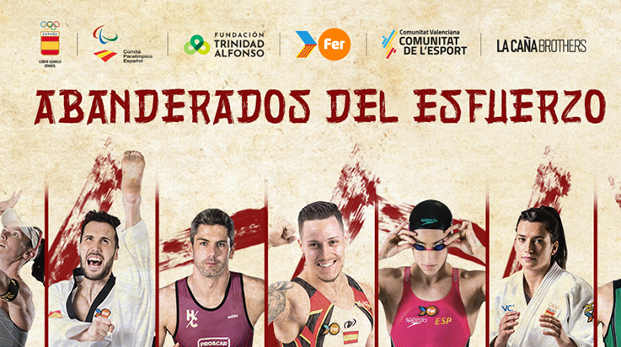 Cartel del documental «Abanderados por el esfuerzo» que emite Teledeporte este jueves