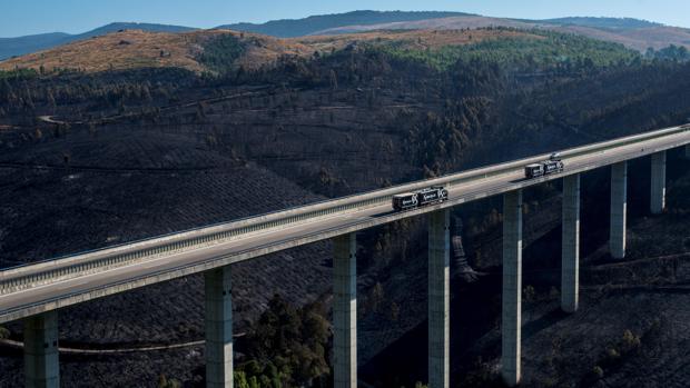 Monterrei, el mayor fuego de la temporada en Galicia con 720 hectáreas arrasadas