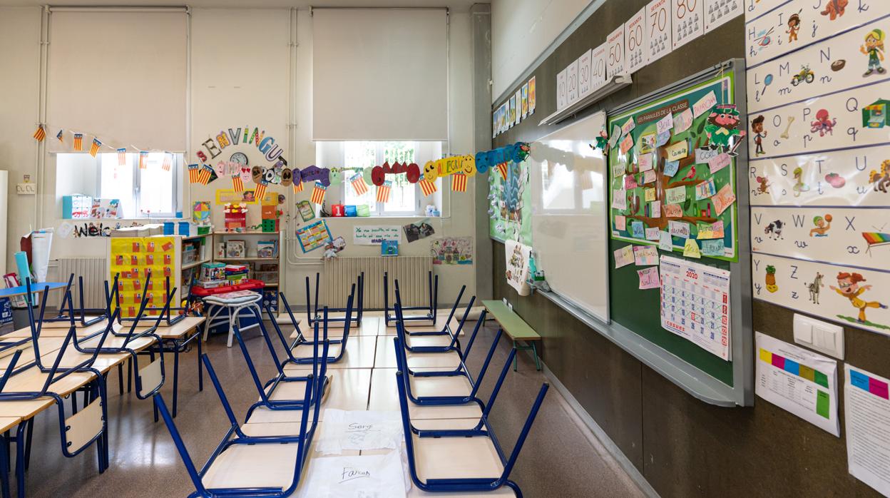 Imagen de un colegio de Valencia vacío tras la declaración del Estado de Alarma por el Covid-19