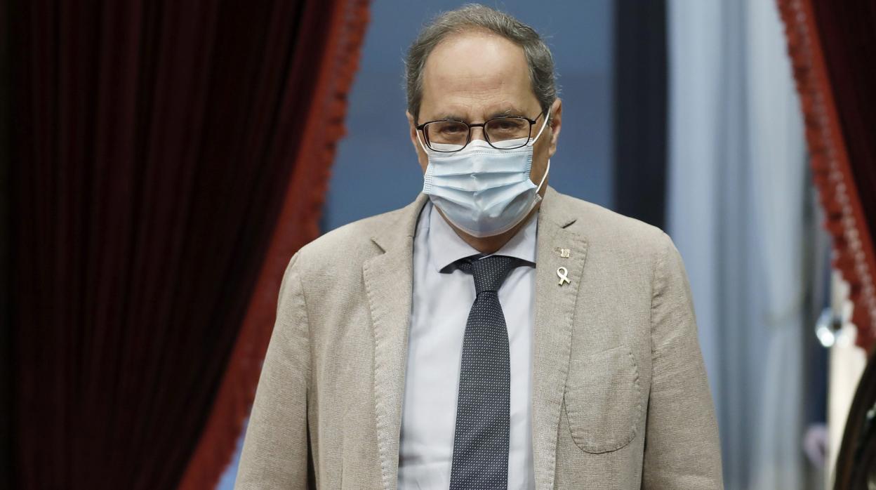 Quim Torra, en el Parlament