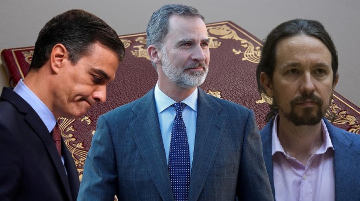 Carmen Calvo y Pablo Iglesias en el Congreso