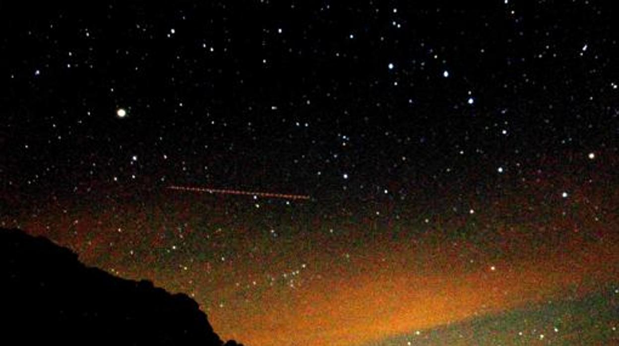 Lluvia de estrellas desde una sierra de Ciudad real