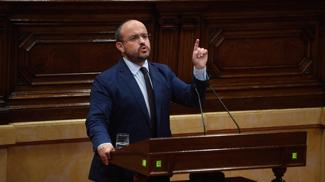 Alejandro Fernández, en el Parlament