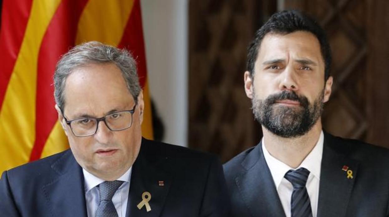 Quim Torra y Roger Torrent