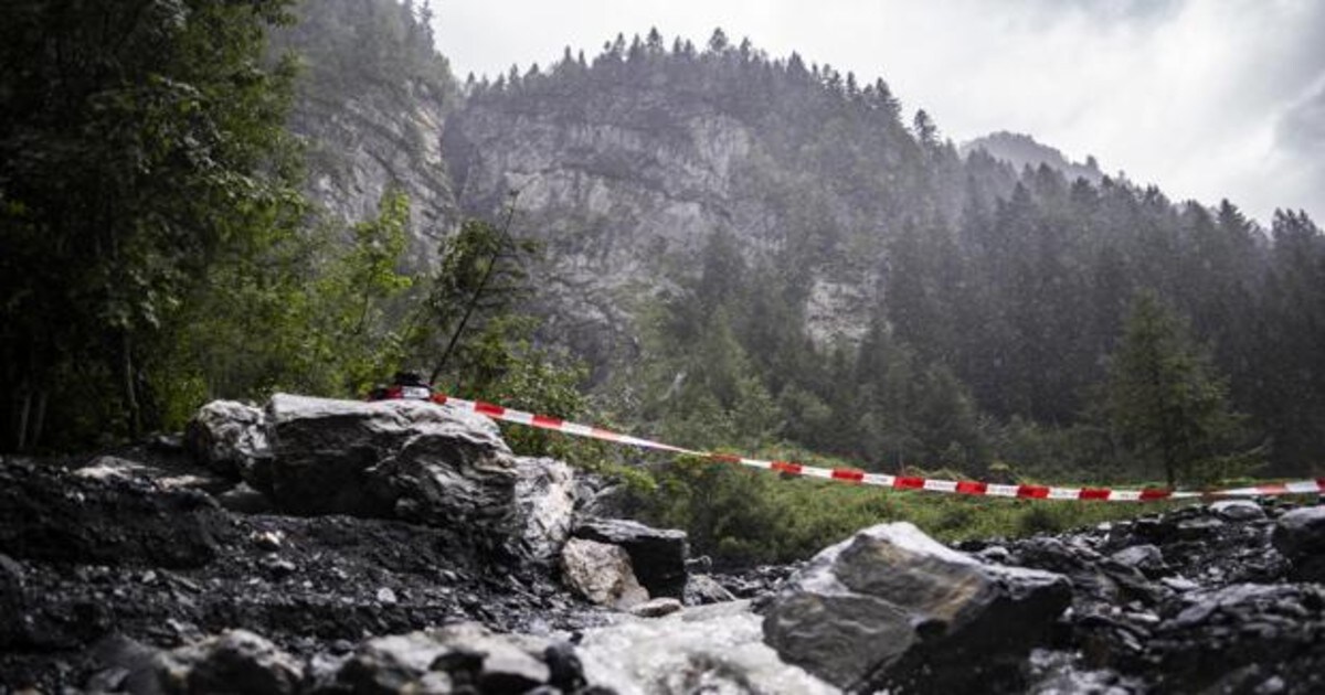Área de los Alpes Suizos en los que los equipos siguen con las labores de rescate.