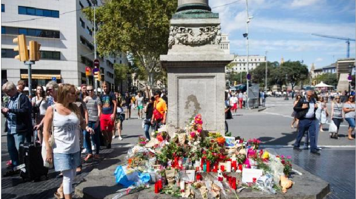 Las Ramblas, un mes después de los atentados