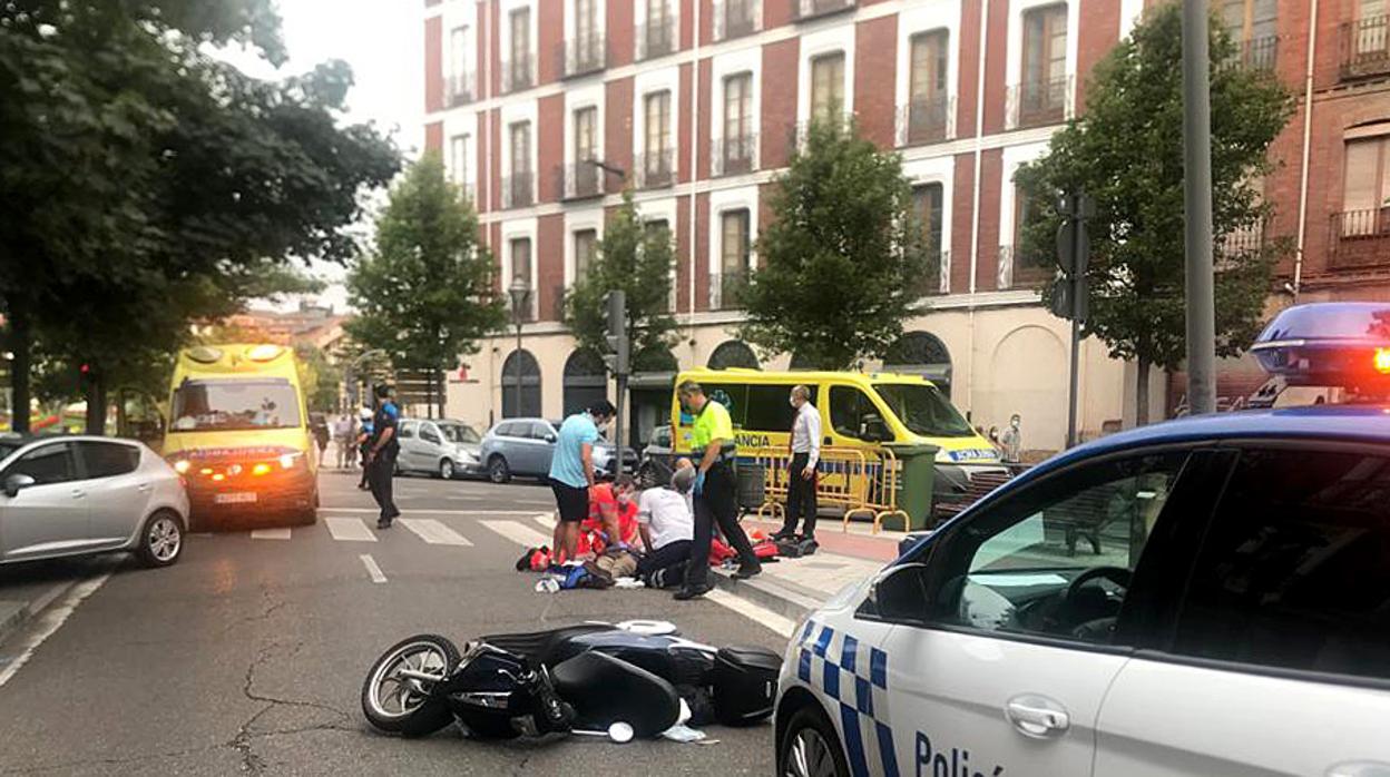 Un hombre de 57 años ha perdido la vida en un accidente de tráfico en Valladolid capital