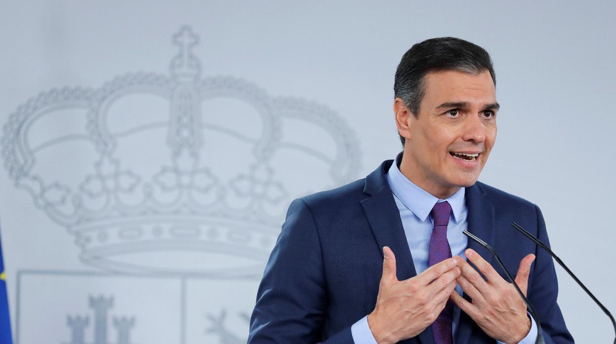 El presidente del Gobierno, Pedro Sánchez, en La Moncloa. Imagen de archivo