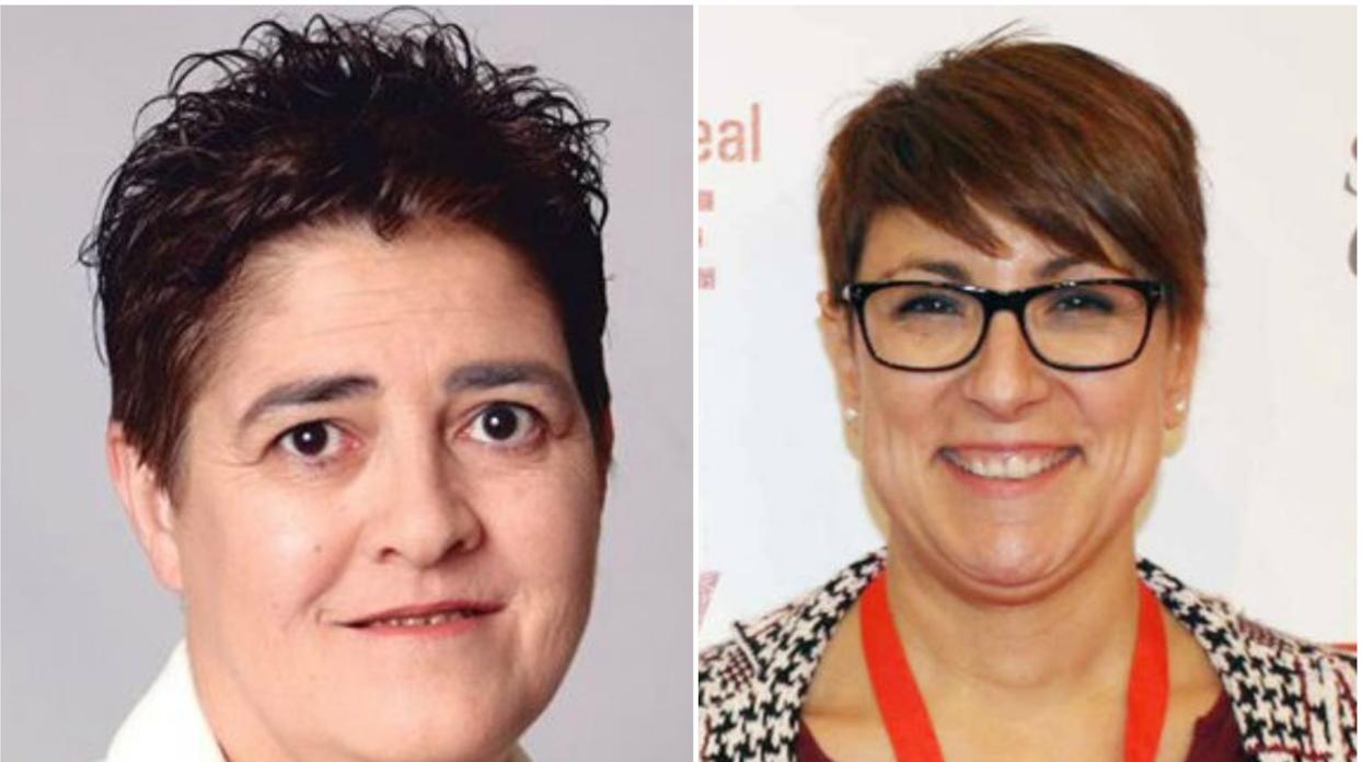 Sara Martínez Bronchalo (a la izquierda) y Eva María López Sánchez-Camacho (a la derecha)