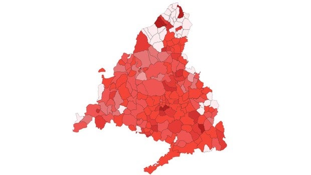 El rápido avance del coronavirus en Madrid, por barrios y municipios