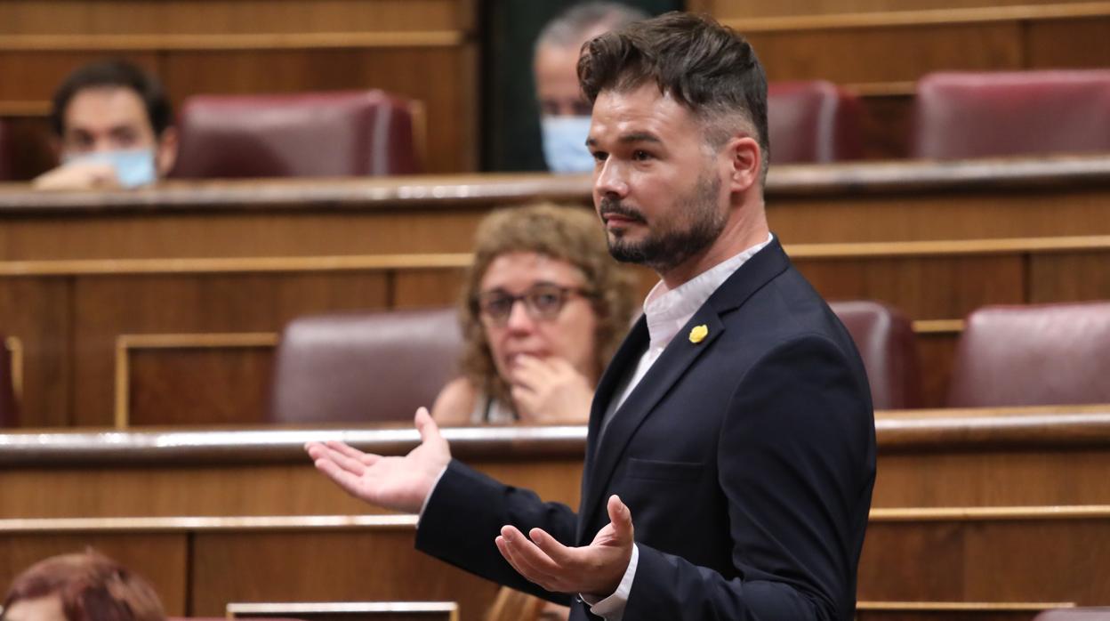 Gabriel Rufián en el Congreso de los Diputados