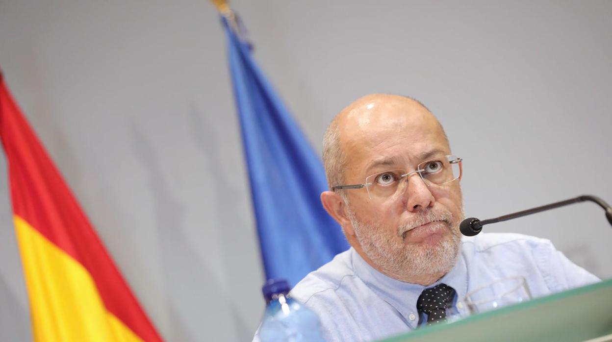 Francisco Igea, durante la rueda de prensa tras el Consejo de Gobierno