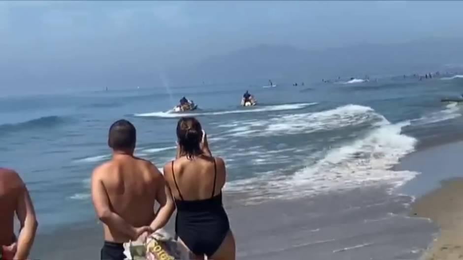 Nueva descarga de droga en Marbella con turistas como testigos