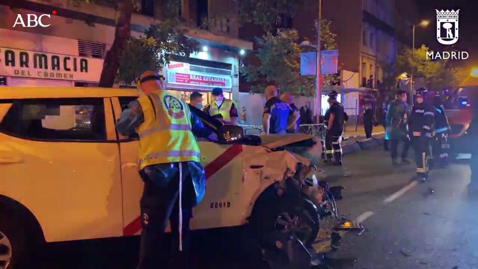 Un taxista pierde el control y atropella mortalmente a una mujer