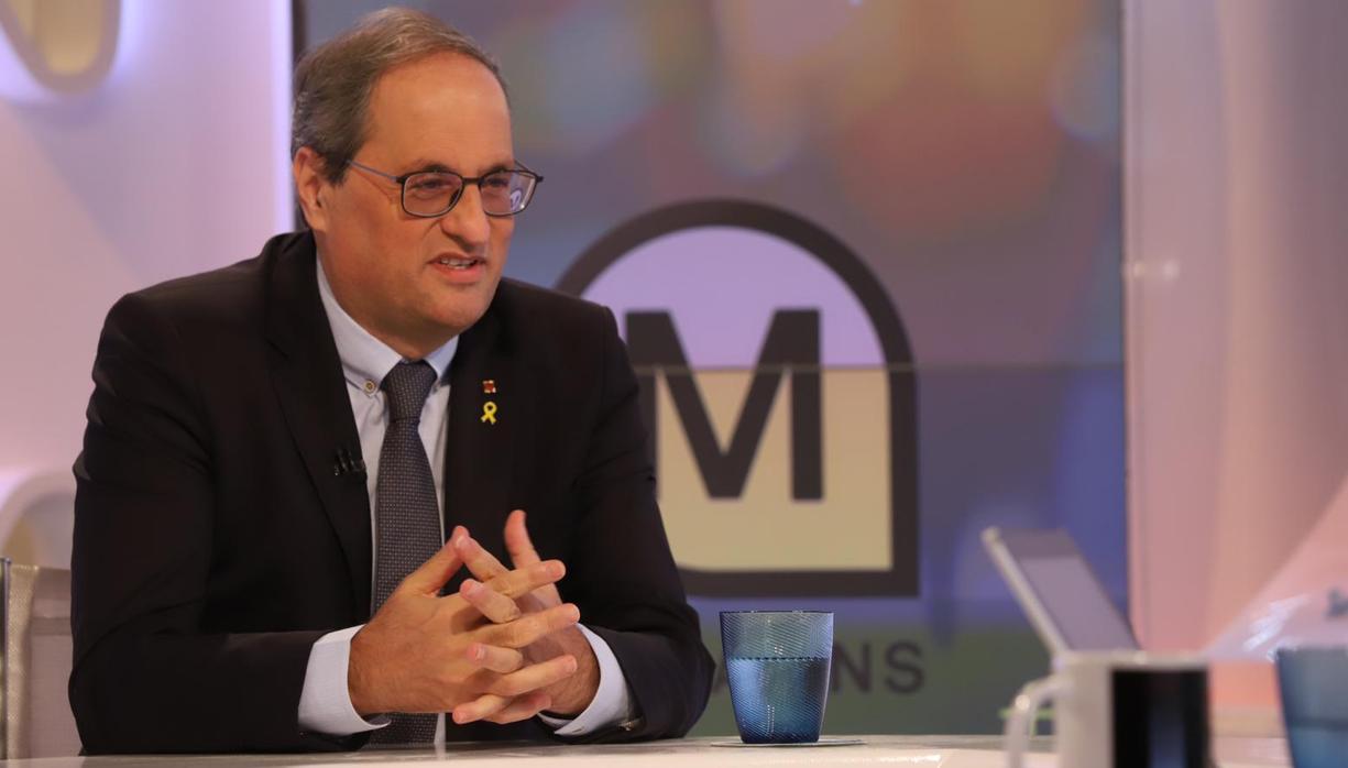 Quim Torra, este lunes en TV3