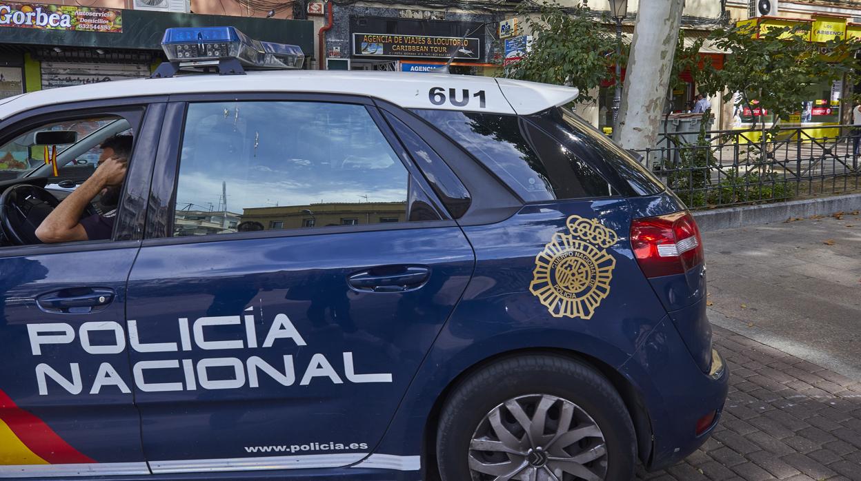 Un vehículo de la Policía Nacional