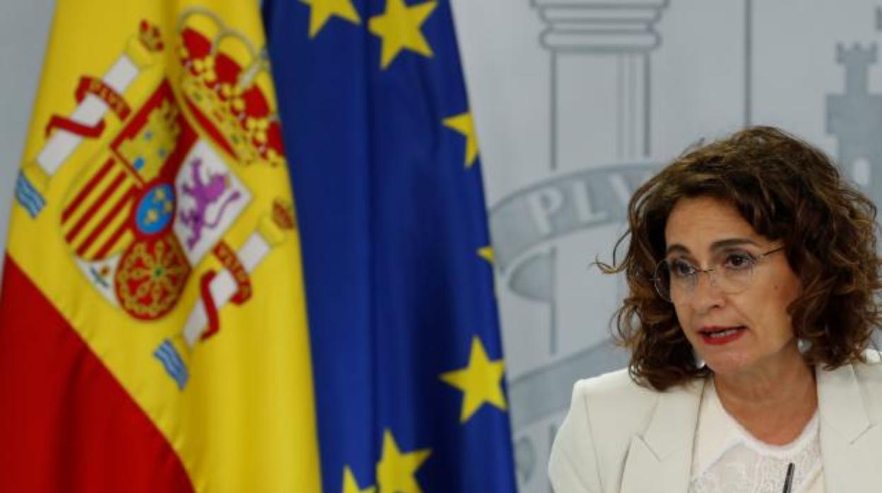 La ministra de Hacienda y portavoz del Gobierno, María Jesús Montero, este martes tras el Consejo de Ministros