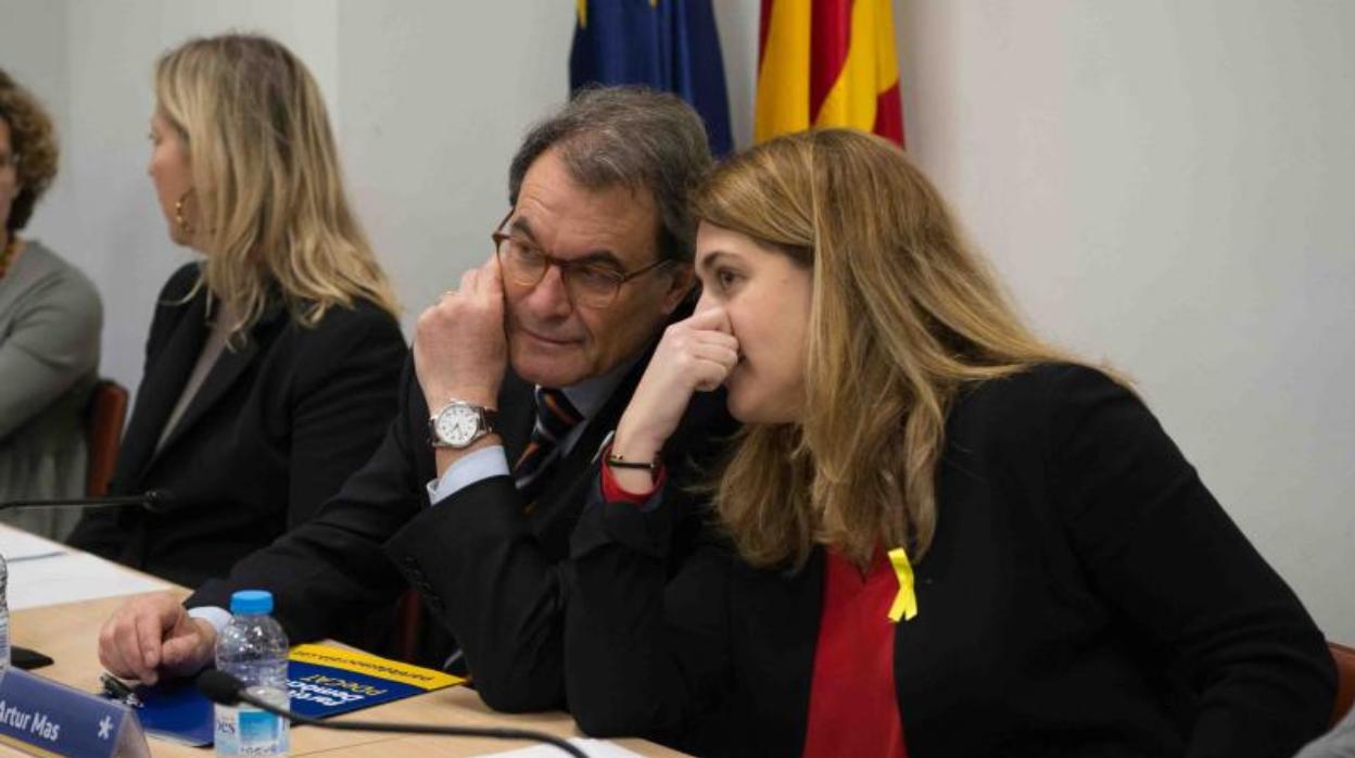 Artur Mas y Marta Pascal, durante una reunión del PDECat