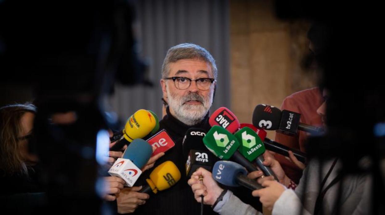 Carles Riera, en el Parlament