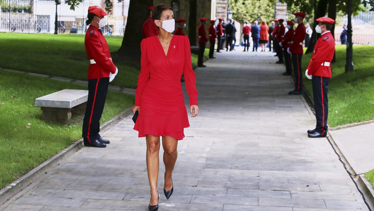 María Chivite, en la toma de posesión de Iñigo Urkullu
