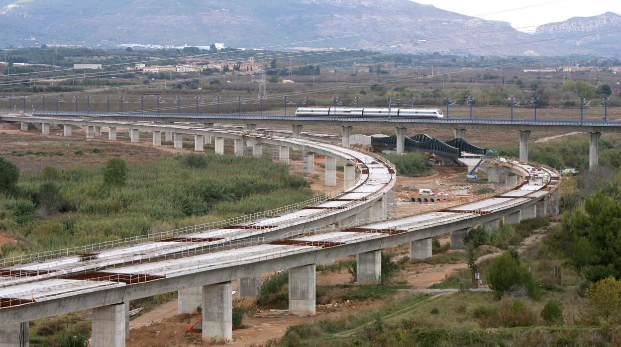 Imagen de archivo de obras del Corredor Mediterráneo