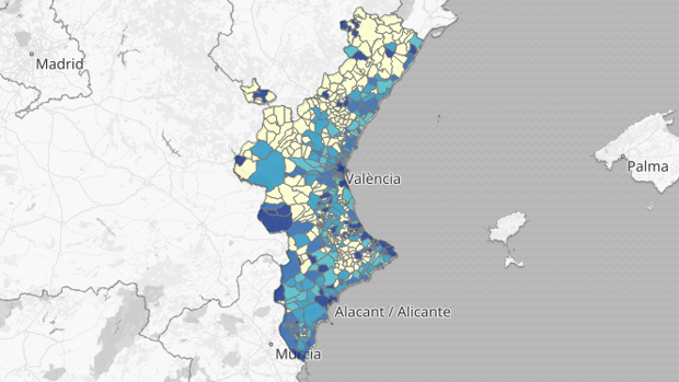 Mapa y listado: récord de rebrotes de coronavirus en la Comunidad Valenciana en un solo día