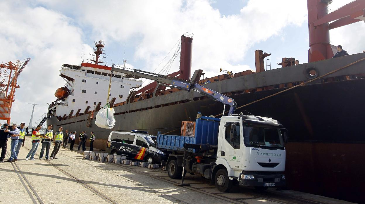 La cocaína llegaba por barco en contenedores a puertos españoles