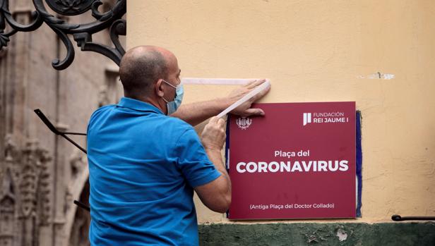 Valencia inaugura la primera plaza de España dedicada al coronavirus