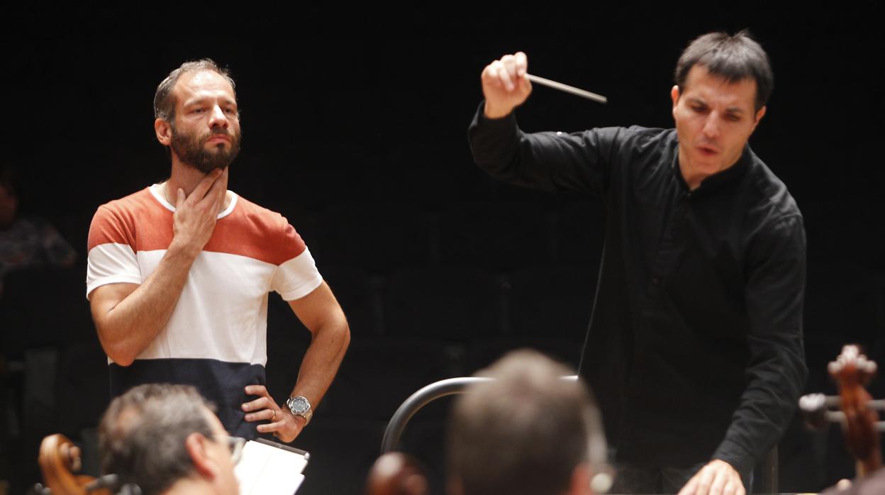 Clases magistrales de director de orquesta en el Palacio de la Ópera de La Coruña, en una imagen de archivo