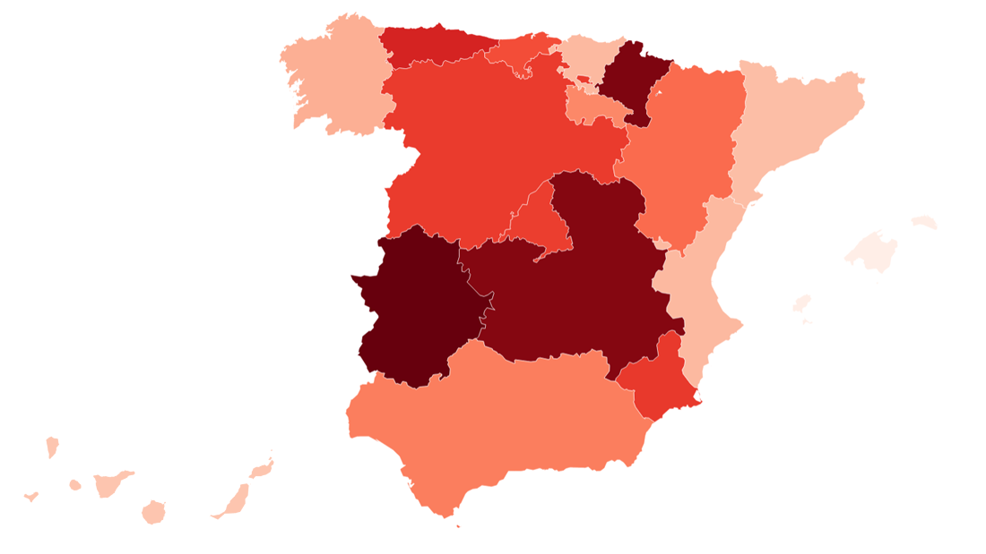 No sólo es Madrid: en otras comunidades el coronavirus avanza más rápido que en la capital