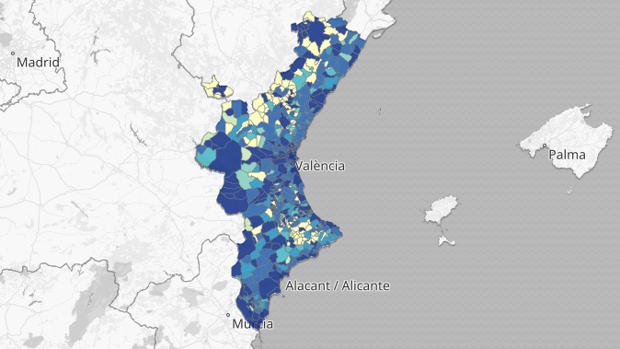 Mapa y listado de los rebrotes en la Comunidad Valenciana en las últimas 24 horas