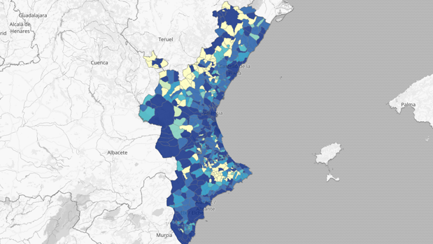 Listado completo de los 120 municipios valencianos libres de coronavirus tras las dos oleadas de la pandemia