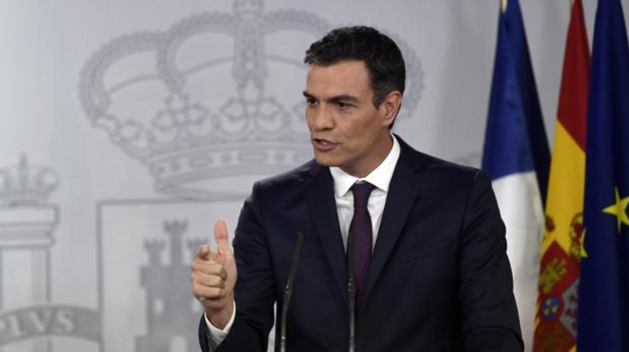 El presidente del Gobierno, Pedro Sánchez