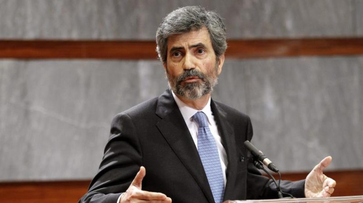 Carlos Lesmes, presidente del CGPJ/ Calvo sobre la ausencia del Rey: «Hay decisiones muy bien tomadas»