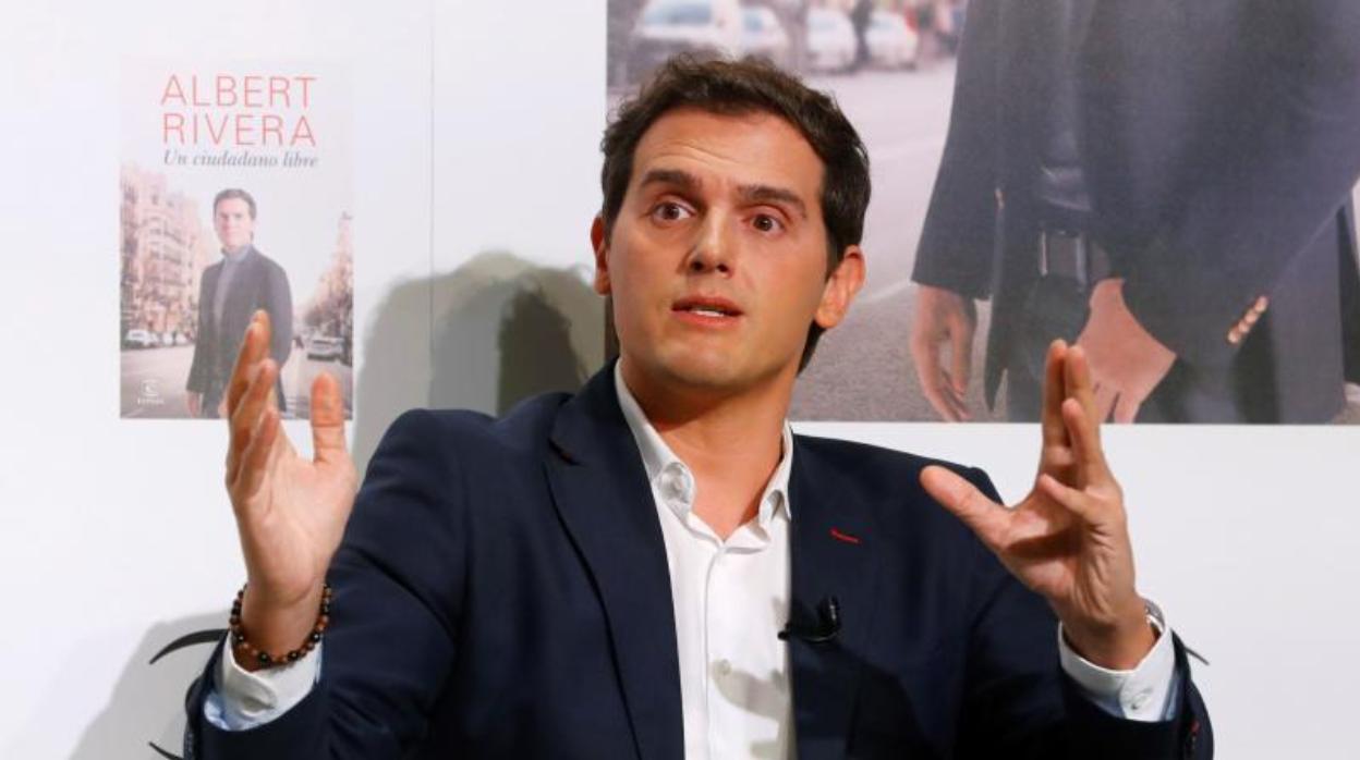 Albert Rivera, durante la presentación de su libro