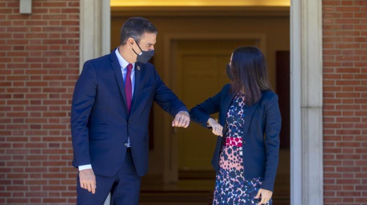 Pedro Sánchez e Inés Arrimadas, en La Moncloa