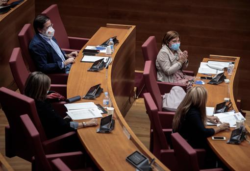 Grupo Popular este viernes en las Cortes Valencianas en el último debate sobre el estado de la Comunidad