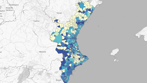 Estos son los 119 municipios libres de coronavirus en la Comunidad Valenciana