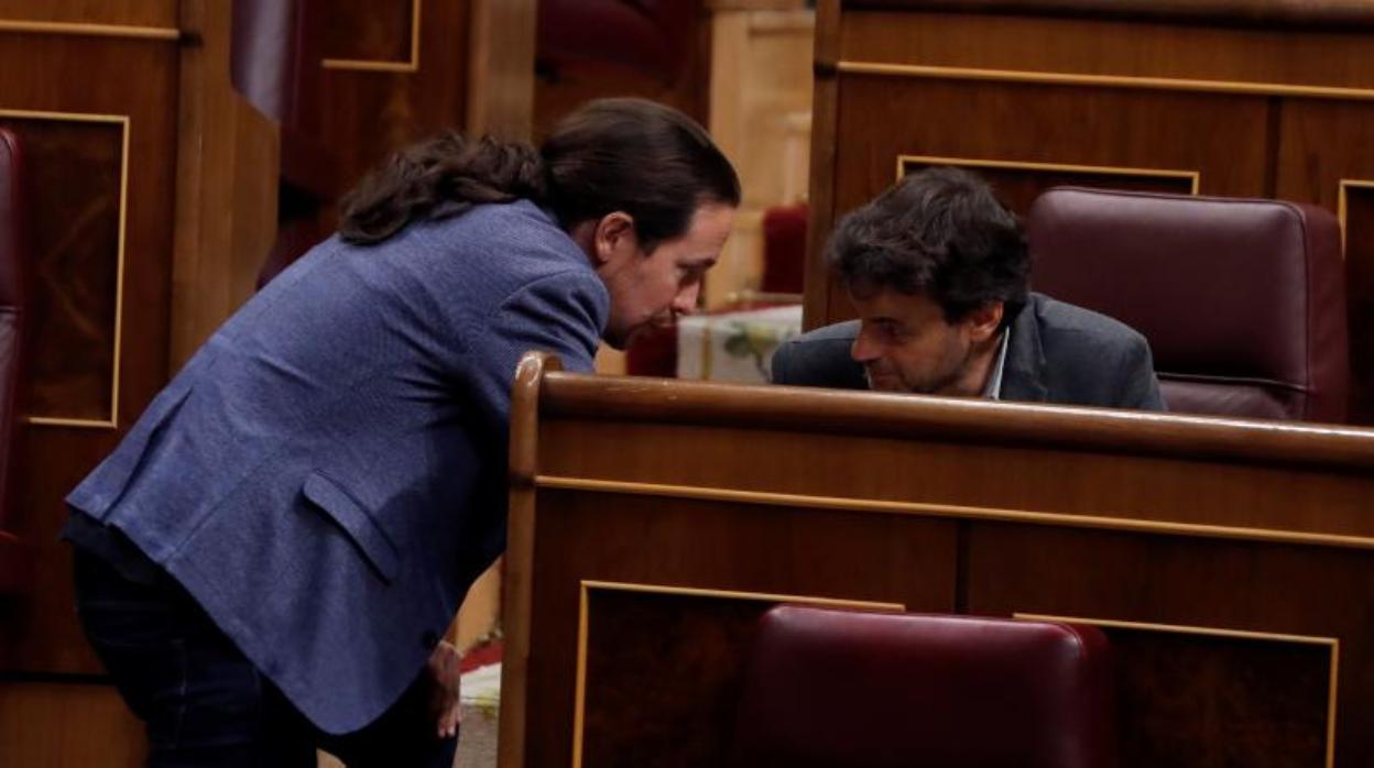 Pablo Iglesias y Jaume Asens, en una imagen de archivo