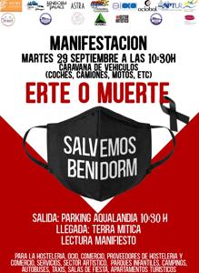 Cartel de la manifestación