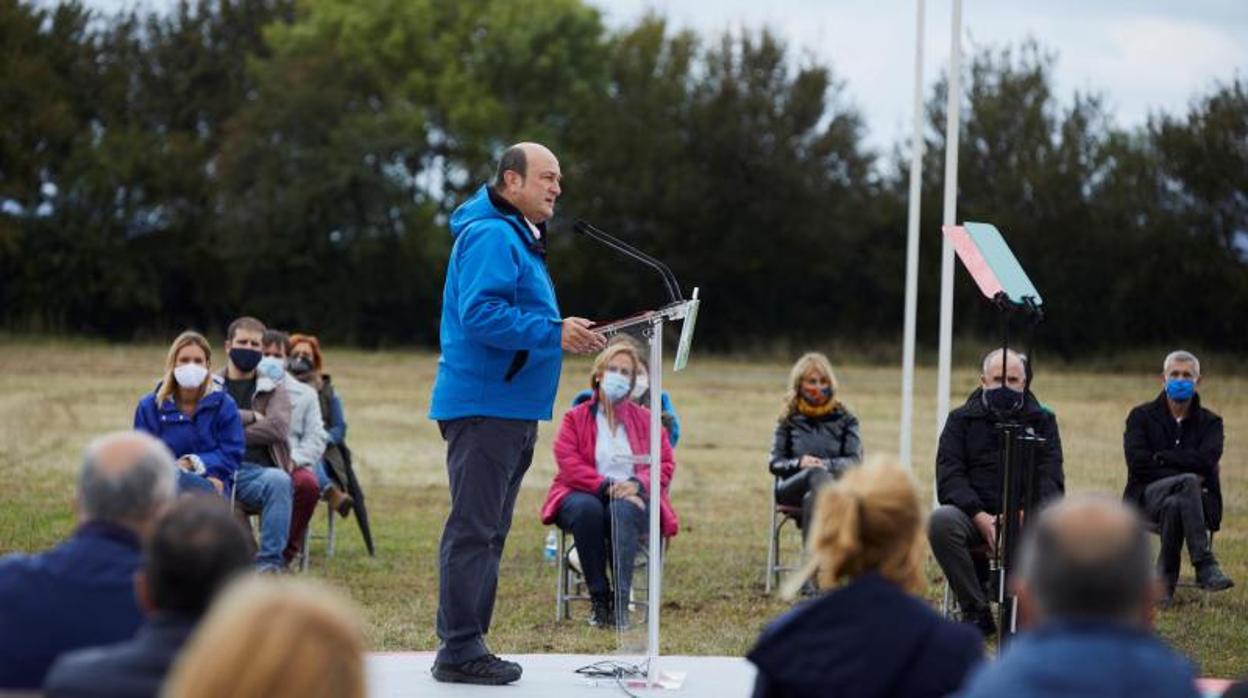 Andoni Ortuar, en la festividad, ayer, del PNV