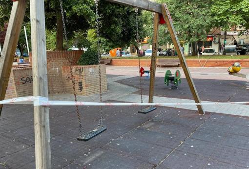 Imagen de una zona de juegos infantiles de Valencia