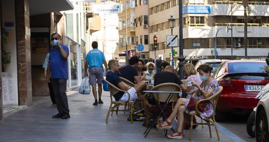 Imagen tomada en una terraza de la ciudad de Alicante