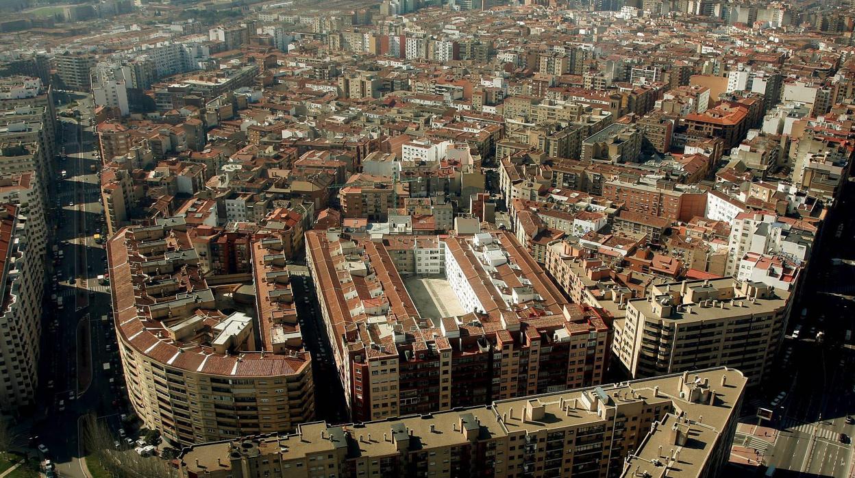 Vista aérea de Zaragoza